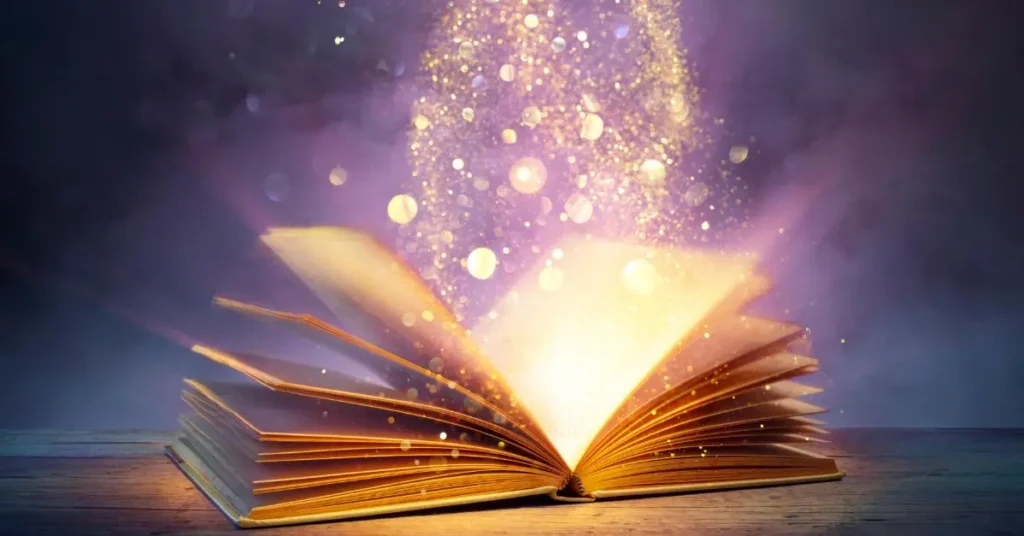 Błyszczący dziennik snów emanuje magicznym pyłem